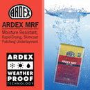 Ardex MRF Water Resistant Rapid-Drying, Cement Based Skimcoat Patching Flooring Underlayment 10 Lb for Ceramic Tile Natural Stone Tile, Weatherproof Technology for Indoor Outdoor Use (4 Bags Bundle)