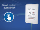 OJ Microline Touchscreen Programmable Radiant Floor Heating Thermostat 120/240V, Dual Sensing with Class A GFCI and Floor Temperature Sensor, UDG4-4999