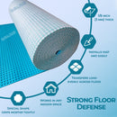Bardalas Uncoupling Waterproofing Membrane 54 Sq Ft Roll, 1/8'' Anti-Fracture Mat, Crack Isolation Flooring Underlayment for Bathroom Floor Tile, Subfloor