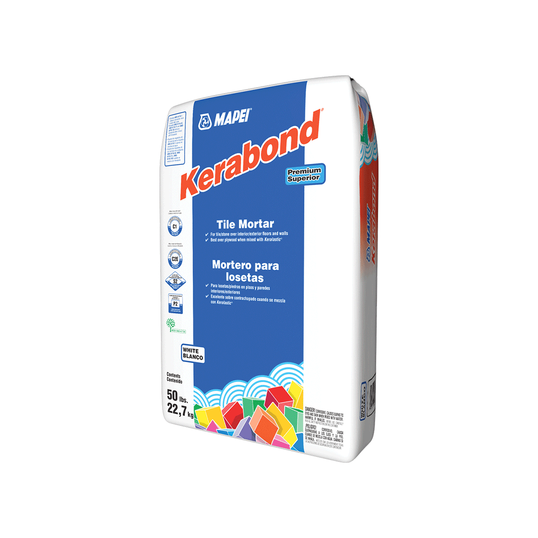 Mapei Kerabond Premium DrySet (thinset) White Mortar, 50lbs Bag