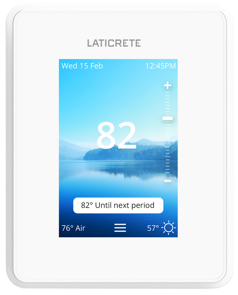 Laticrete Strata Heat Smart WiFi Programmable Thermostat 0804-0404-TW for Radiant Heating Floors 120V/240V
