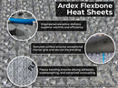 Ardex Flexbone Electric Radiant Floor Heating Kit with Heating Uncoupling Membrane UH905, Heat Cable (Heating Wire), Thermostat, and Safe Installation Tools