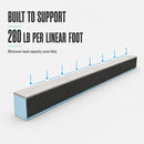 Wedi Waterproof, Durable, Prefabricated, Full Foam, Vapor-Resistant Shower Curb, for Tiled Shower Surrounds - 5 1/8 Inch x 4 1/2 Inch x 60 Inch (5 Ft) Long (US3000039)