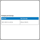 Mapei 2850930 Mapeguard UM Premium-Performance Vapor-Pressure-Equalizing Underlayment 323 Sq Ft Roll, Waterproofing and Uncoupling Membrane, 1/8" Anti-Fracture Crack Isolation, No-Curl Translucent Floor Mat for Tile Installation