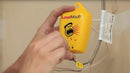 SunTouch LoudMouth Monitor, Fault Monitoring Device for Indoor Electric Heating TapeMats and Underfloor Heating Installation, Yellow, 9V Battery, On/Off Switch, Indicator Lights, Test Button, Alarm