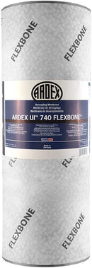 Ardex Membrane Installation Bundle, Includes: Ardex Flexbone UI 740 Uncoupling Waterproofing Membrane Roll, 215 Sq Ft Roll, 3 Bags of Ardex X 3 PLUS LHT Polymer-Modified Large and Heavy Tile Mortar, 40 lbs, Gray and Ardex T-7 Grout Sponge