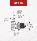 Pfister 0X8 Series Tub & Shower Rough-In Valve with Pressure Balance Cartridge, 1/2 in. IP or Copper Sweat Connections