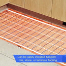 SunTouch TapeMat Electric Radiant Floor Heating Kit with SunStat CommandPlus Touchscreen Programmable Smart Thermostat and Open-Weave Orange Mesh, 120/240V