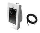 Nuheat nVent AC0055 Signature Programmable WiFi Touchscreen Thermostat, for Radiant Heated Floors, 120V/240V Cables, with an Floor Heating Temperature Sensor and Built-in GFCI