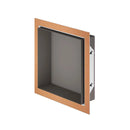 Schluter Systems Design Prefabricated Vapor-resistant Lightweight Waterproof Shower Niche - Made of Powder-Coated Aluminum for Tiled Walls - 11-3/4" Width, 11-3/4" Height, 3-5/8" Depth, Dark Anthracite - DNA1TSDA