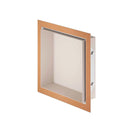 Schluter Systems Design Prefabricated Vapor-resistant Lightweight Waterproof Shower Niche - Made of Powder-Coated Aluminum for Tiled Walls - 11-3/4" Width, 11-3/4" Height, 3-5/8" Depth, Ivory - DNA1TSI