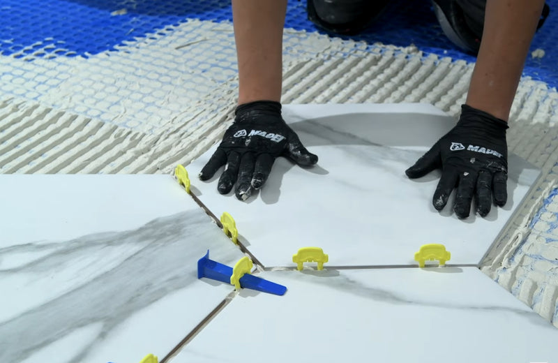 Mapei Mapeguard UM 35 Uncoupling Crack Isolation Membrane 54 Sq Ft Roll for Ceramic Tile And Stone Tile, 1/8 Inch Thick HDPE Waterproofing Flooring Underlayment