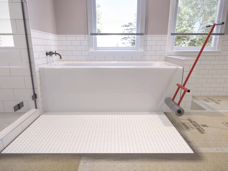 Laticrete 0177-1084-H STRATA HEAT Mat - Floor Heating Uncoupling and Waterproofing Polypropylene Membrane Underlayment Sheet