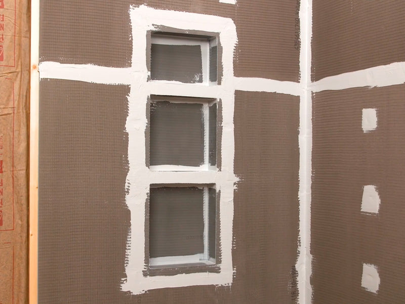 Wedi "Lean" Prefabricated Durable Polystyrene Building Panel Waterproof Shower Niche, 16 Inch x 42 Inch, with Adjustable Removable Shower Shelf, for Tiled Shower Surrounds, US3000024