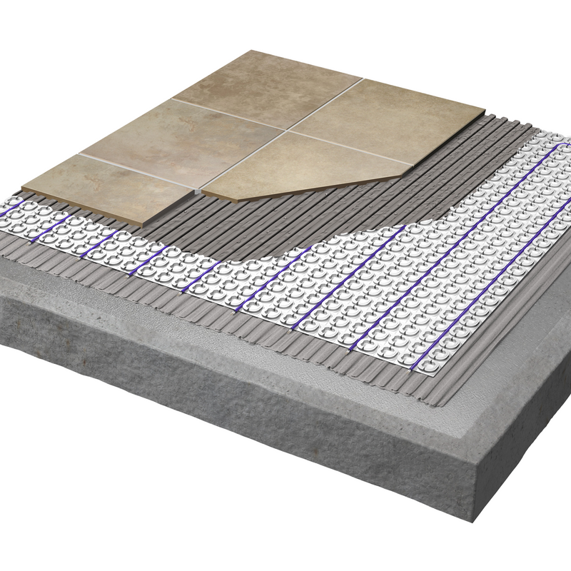 Laticrete 0179-0161-H Strata Heat Mat Floor Heating, Uncoupling Membrane Underlayment 161 Sq Ft Roll