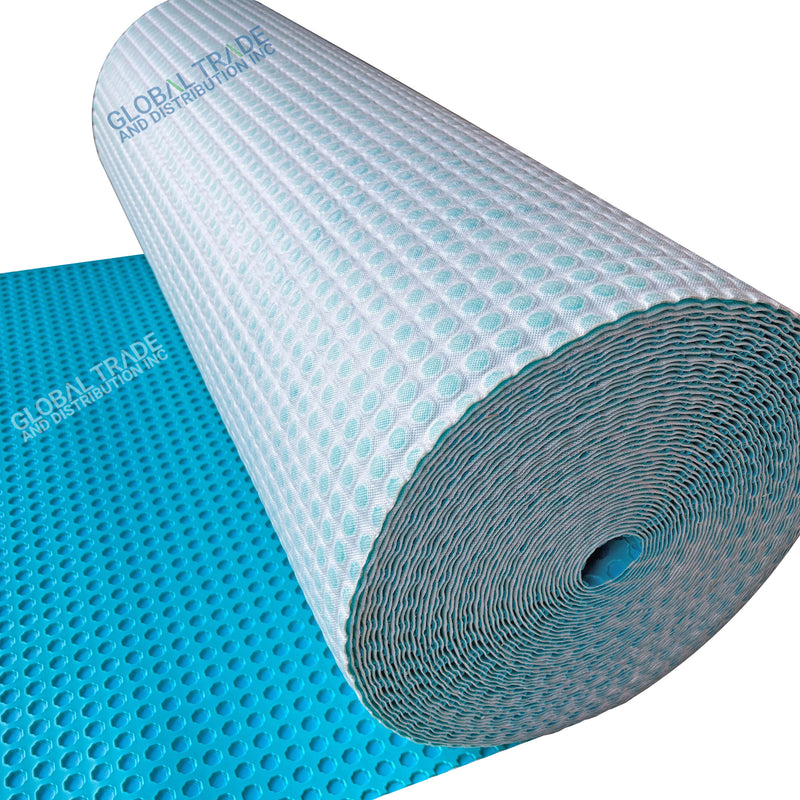 Bardalas Uncoupling Waterproofing Membrane Roll, 1/8'' Anti-Fracture Mat, Crack Isolation Flooring Underlayment for Bathroom Floor Tile, Subfloor