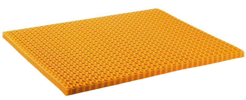 Schluter Systems Ditra Heat DH5MA Uncoupling and Waterproofing Polypropylene Membrane 1/4 Inch Underlayment 8.4 Square Feet Sheet