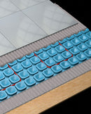 TRM Electric Radiant Floor Heating Kit with Mapei Uncoupling Membrane, Bronze Non-programmable Thermostat, Cable