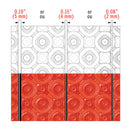 Prova FLEX-HEAT Lightweight Uncoupling Floor Heating Waterproofing Membrane Sheets TT8006RED10, 10 Sq Ft, 37" x 39", Underlayment for Radiant Heating Systems
