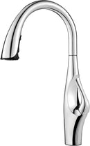 Pfister GT529-1HC Kai Single-Hole Pull-Down Kitchen Faucet with High-Arc Spout and Dual-Function Spray Head, Polished Chrome