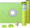 Profilitec Showertec Waterproof Shower Kit with Shower Pan (Tray), Curb, Foiltec Membrane System for Tile-Ready Shower Installations