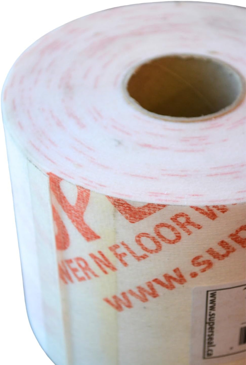 Superseal Polyethylene Vapor Retardant Waterproofing Membrane Seam Cloth (Tape) Roll 98.6 Ft x 5 Inches, Tile Subfloor Band for Ceramic Tile Application in Bathroom, Shower Flooring Underlayment