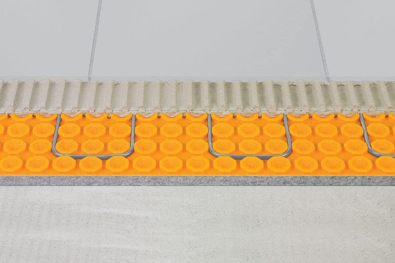 Schluter Systems Ditra Heat Peel and Stick DUO Membrane, 8.4 Sq Ft (0.78 Sq M) Sheet, DHDPS8MA, Mortar-Free Waterproofing Uncoupling Underlayment for Floor Warming