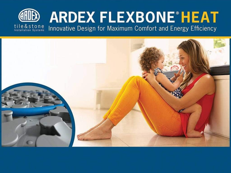 Ardex FLEXBONE UH 910, Electric Radiant Floor Heating Cable for Interior Underfloor Warming for Installing Heating Membrane