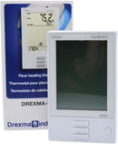 Drexma UDG-4999 Programmable Floor Thermostat with Buttons, Class A GFCI, Dual Sensing, Dual Voltage, for Electric Radiant Floor Heating Systems, 120-240 V Heating Cables