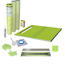 Profilitec Waterproof Linear Shower Kit: 52"x66" Off-set Shower Pan (Tray), Center Outlet Channel Body Drain and Cover