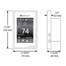 SunTouch SunStat Command Programmable Thermostat 500850-SB for Radiant Heating Floors, 120V/240V with Built-in GFCI