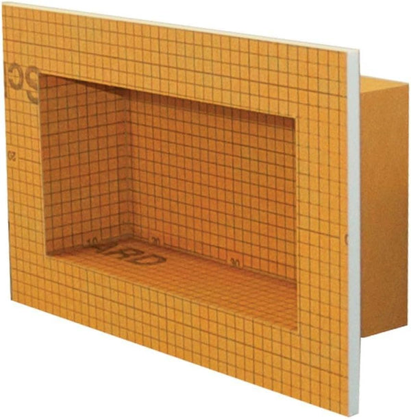 Schluter Systems Kerdi Board Shower Niche with Frame, 12"x6", KB12SN305152AF