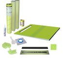 Profilitec Waterproof Linear Shower Kit: 52"x66" Off-set Shower Pan (Tray), Center Outlet Channel Body Drain and Cover