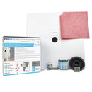 Prova 48" x 48" Shower Pan (Shower Tray) Waterproofing Board Assembly Kit with ABS Drain, Prefabricated Tile Shower Base for Bathroom Renovation, Walk-In Showers, Easy Installation