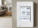 OJ Microline Touchscreen Programmable Radiant Floor Heating Thermostat 120/240V, Dual Sensing with Class A GFCI and Floor Temperature Sensor, UDG4-4999