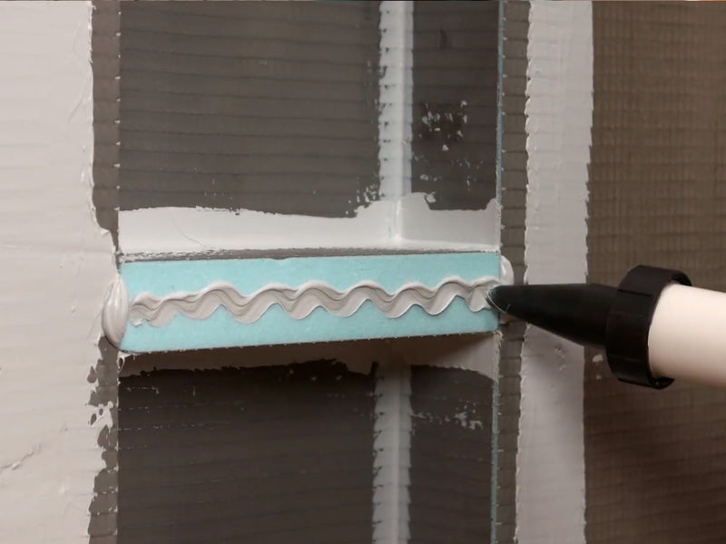 Wedi "Lean" Prefabricated Durable Polystyrene Building Panel Waterproof Shower Niche, 16 Inch x 42 Inch, with Adjustable Removable Shower Shelf, for Tiled Shower Surrounds, US3000024