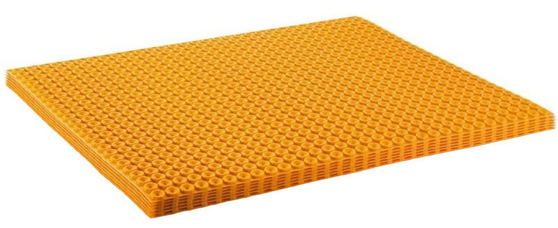 Schluter Systems Ditra Heat DH5MA Uncoupling and Waterproofing Polypropylene Membrane 1/4 Inch Underlayment 8.4 Square Feet Sheet