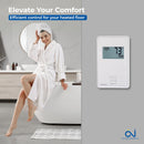 OJ Microline Thermostat with Built-in GFCI UTN4-4999. Non Programmable Thermostat for Radiant Floor Heating System, Dual Sensing and Dual Voltage 120v & 240v Capabilities. Includes Floor Sensor