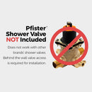 Pfister RT65D1B Kenzo 3-Hole Roman Tub Faucet Trim with Ribbon Water Flow, Matte Black