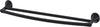 Pfister Rhen Matte Black 24" Double Towel Bar with Hidden Screws, Towel Holder/Towel Bars for Bathroom, Bathroom Hardware/Bathroom Accessories, Transitional Bathroom Decor