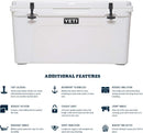 YETI Tundra 75 Hard Cooler, Functional, Rugged, Heavy and Luggable, White