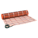 SunTouch TapeMat Electric Under Floor Heating Mat with 1/8" Thick Cable, 240 V, Open-Weave Orange Mesh for Commercial and Residential, Installs Beneath Tile, Stone, Laminate