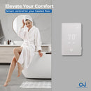 OJ Microline WiFi Programmable Touchscreen Thermostat UWG5-4999 For Home, with Bluetooth, Floor Temperature Sensor, Built-in GFCI, for Indoor Underfloor Radiant Heating System, 120-240V Warming Cable
