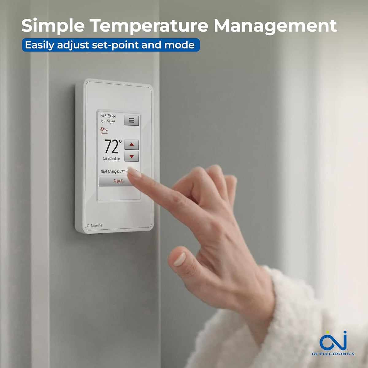 OJ Microline Floor Heating Thermostat Wi-Fi Programmable UWG4-4999