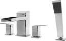 Pfister LG64-DFC Kenzo Waterfall Roman Tub Trim Kit 1.8 gpm Handshower Polished Chrome