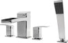 Pfister LG64-DFC Kenzo Waterfall Roman Tub Trim Kit 1.8 gpm Handshower Polished Chrome