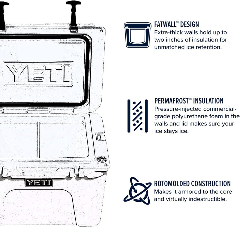 YETI Tundra 35 Hard Cooler, Functional, Rugged, Heavy and Luggable ...