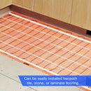 SunTouch TapeMat Electric Radiant Floor Heating Kit with SunStat ConnectPlus Touchscreen Programmable Thermostat and Open-Weave Orange Mesh, 120 V