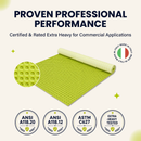 Profilitec Floortec Waterproof Uncoupling Membrane, 323 Sq Ft Roll, 1/8 Inch Thick, Anti-Fracture Mat, Crack Isolation, Lay-Flat (No Curling) Flooring Underlayment for Tile Floors, Showers, Bathrooms, Ideal for Subfloor Protection, 9 Rolls Bundle