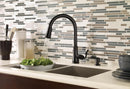 Pfister Cagney 1-Handle Pull-Down Kitchen Faucet with Soap Dispenser in Matte Black